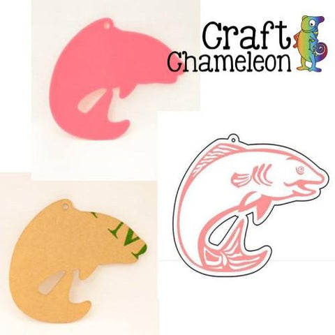 Salmon Acrylic Shape - CraftChameleon
 - 1