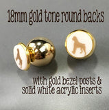 Gold & Silver Tone Round Earring Backs - CraftChameleon