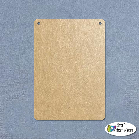 Acrylic Blank Rectangle ~ 3.5" x 5" Rounded Corners