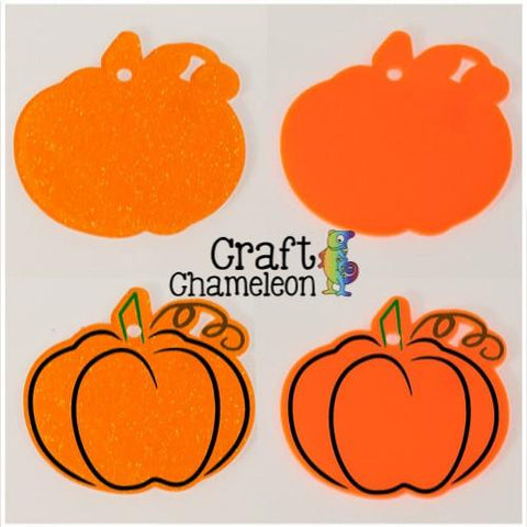Pumpkin Acrylic Shape - CraftChameleon
 - 1