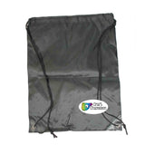 Poly Drawstring Bag - Pull String Backpack - Black