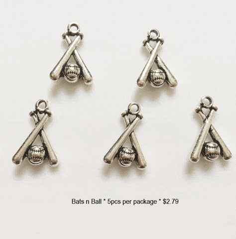 Bats and Baseball/Softball Charms - CraftChameleon