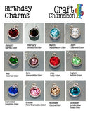 Birthday  Cut Glass Charms - CraftChameleon
