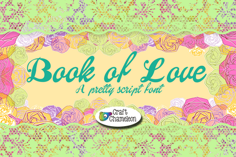 Book of Love Font - A Pretty Script Font