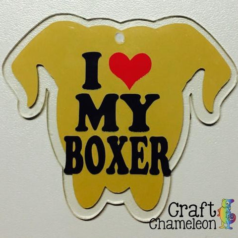 Boxer Dog Head Acrylic Shape - CraftChameleon
 - 1