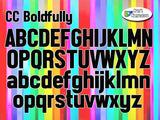 Acrylic  Blank Letters CC Boldfully ~ 3" ~ Multiple Colors - CraftChameleon