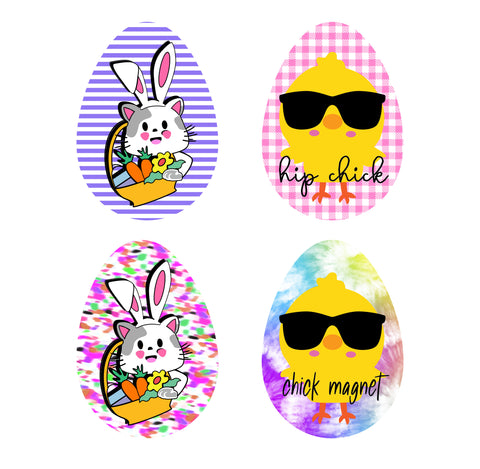 Easter Egg Shaped Sublimation Digital Design