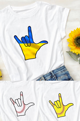 I Love You Sign Language Sublimation Digital Design