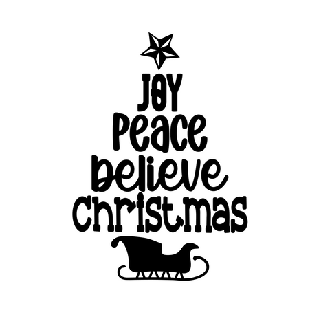 Joy Peace Believe Christmas Digital Design Only