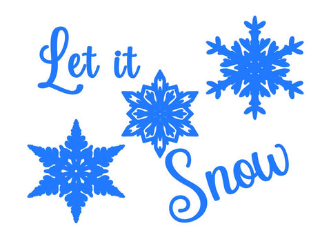Let it Snow Wordart Design Only