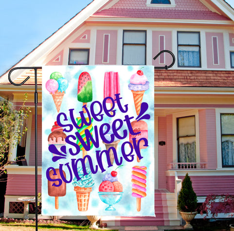 Sweet Sweet Summer Flag Sublimation Digital Design