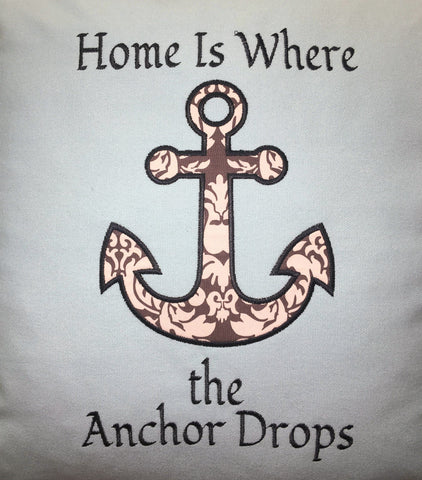 Embroidery Home is Where the Anchor Drops Design Only - CraftChameleon