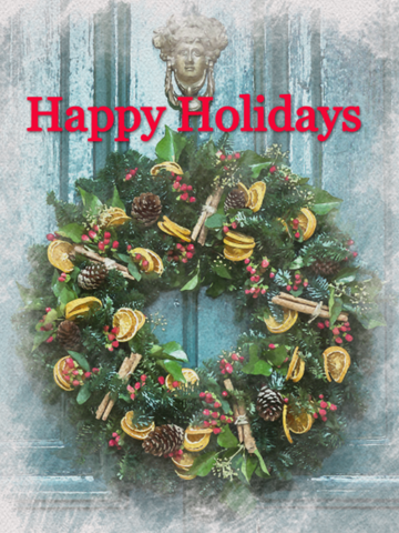 Christmas Wreath Sublimation Digital Design