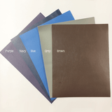 12 x 12 Leatherette Vinyl Faux Leather Sheets - Brown - Grey - Navy - Purple