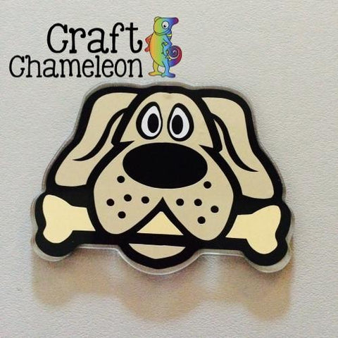 Dog with Bone Acrylic Shape - CraftChameleon
 - 1