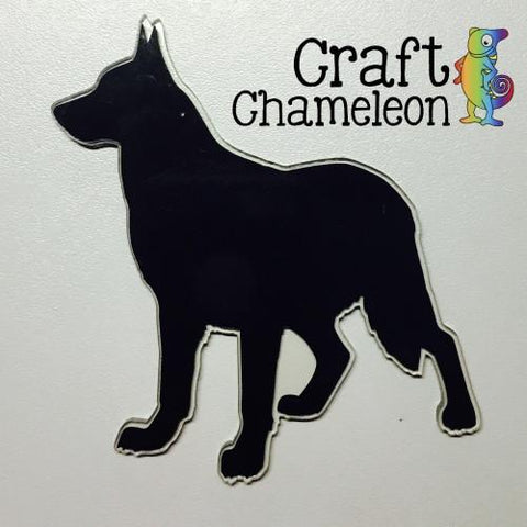 German Shepherd Acrylic Shaped Dog - CraftChameleon
 - 1