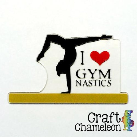 Gymnast on Balance Beam Acrylic Shape  Boy and Girl - CraftChameleon
 - 1