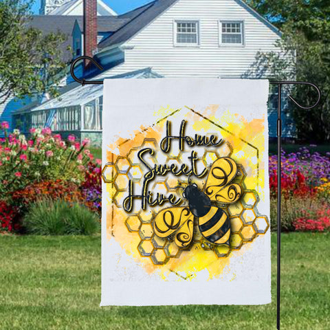 Home Sweet Hive Garden Flag Sublimation Digital Design