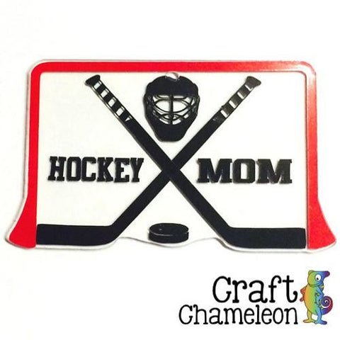 Acrylic Hockey Sticks, Puck, Mask and Goal - CraftChameleon
 - 1