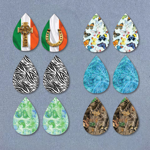 Jerri's Drop 1.5" Earring Digital Sublimation Design