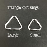 Set of 25 ~ Triangle Split Rings - CraftChameleon
