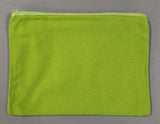 Cotton Canvas Zipper Bags - Lime Green