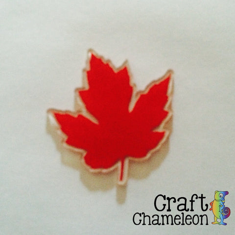 Maple Leaf Acrylic Shape - CraftChameleon - 1