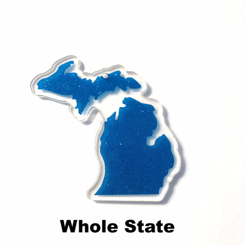 Michigan Acrylic State Shape ~ Multiple Sizes - CraftChameleon