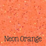 Siser Glitter Heat Transfer Vinyl - Neon Orange Glitter