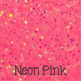 Siser Glitter Heat Transfer Vinyl - Neon Pink Glitter