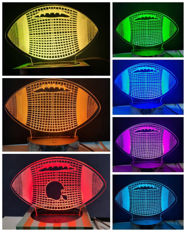 3D Football Light Base Design by ONE Designs DESIGN ONLY
