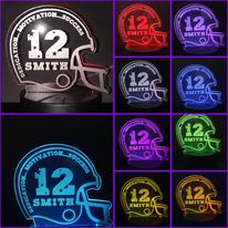 Personalizable Football Helmet Light Base Design by ONE Designs DESIGN ONLY
