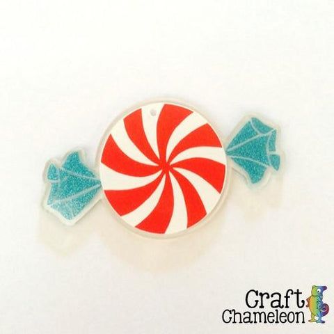 3" Peppermint Candy Acrylic Ornament - CraftChameleon
 - 1