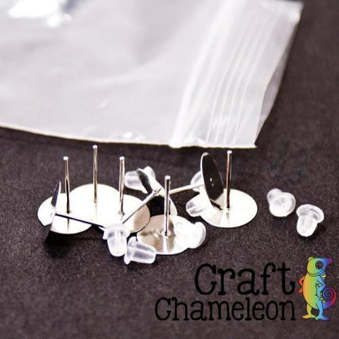 Set of 4 ~ Hypo-Allergenic Earring Posts & Backs - CraftChameleon
- 1