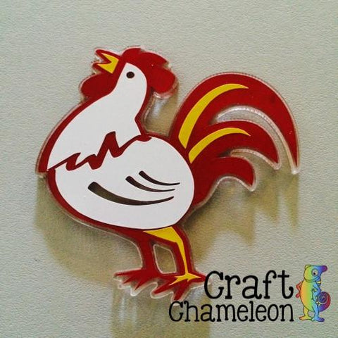 Rooster Acrylic Shape - CraftChameleon
 - 1