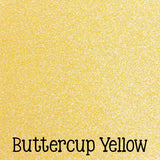 Siser Sparkle Heat Transfer Vinyl ~ Multiple Colors - Buttercup Yellow