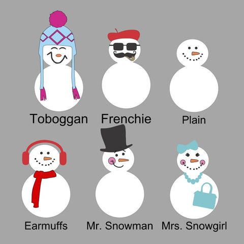Acrylic Snow Snowman Family - CraftChameleon
 - 1