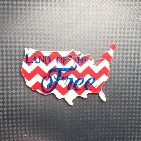 United States of America Shaped Acrylic - CraftChameleon