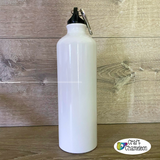 25 Ounce Aluminum Water Bottle Sublimation Blank - Silver or White