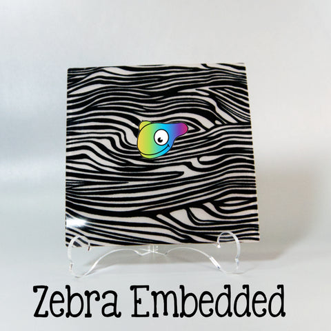 Zebra Embedded Acrylic Sheets ~ Multiple Sizes