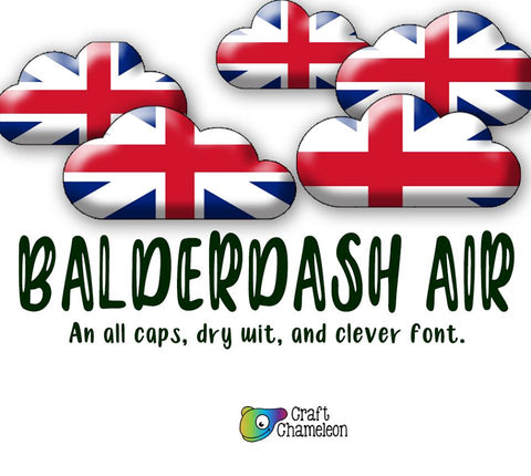 Balderdash Font ~ A Dry Wit and Clever Font