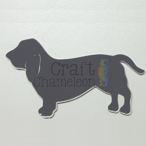 Basset Hound Dog Acrylic Shape - CraftChameleon
 - 1