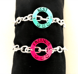 Set of 10 ~   Acrylic Washer Blanks for Jewelry ~ 1" Round - CraftChameleon