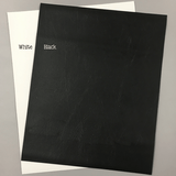 12 x 12 Leatherette Vinyl Faux Leather Sheets - Black