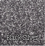 Siser Glitter Heat Transfer Vinyl - Black Silver Glitter