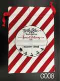 Santa Sacks - Christmas Bags - Ready for you monogram or personalize - Santa C008