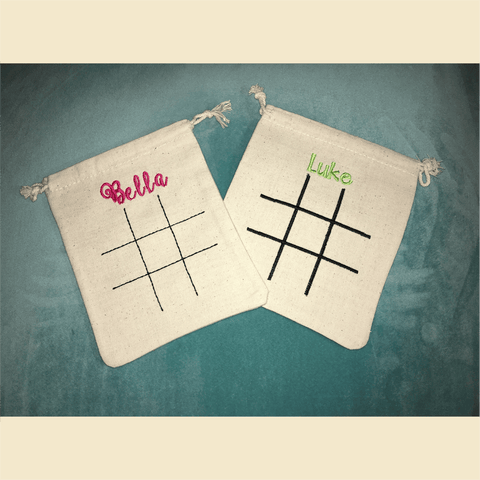 Tic Tac Toe Board Embroidery Design Only