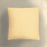 Cotton Canvas Pillow Covers or Cases - Sold Individually 18 x 18 - Candlelight Ivory with inseam zipper