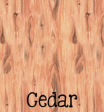 Acrylic Post it Note Pad Holders - Woodgrain ~ Cedar