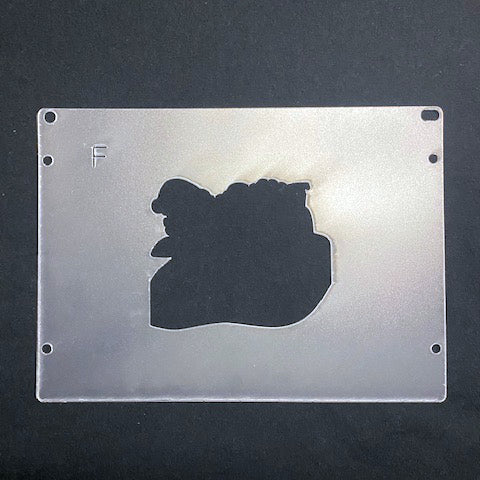 Covid Ornament Plastic Template for Etching